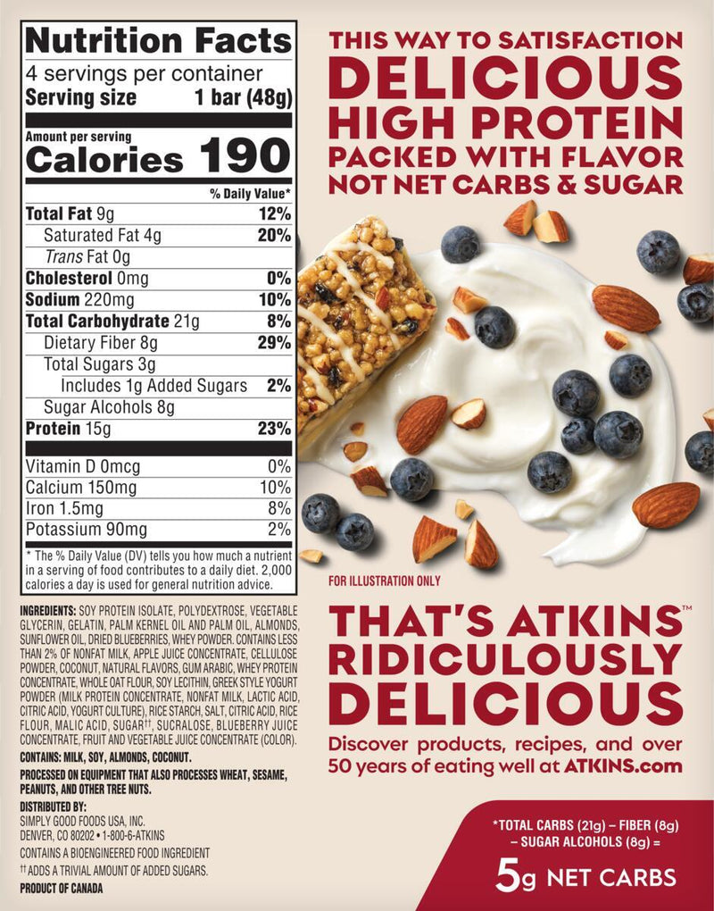 Atkins Nutritionals Meal Bars