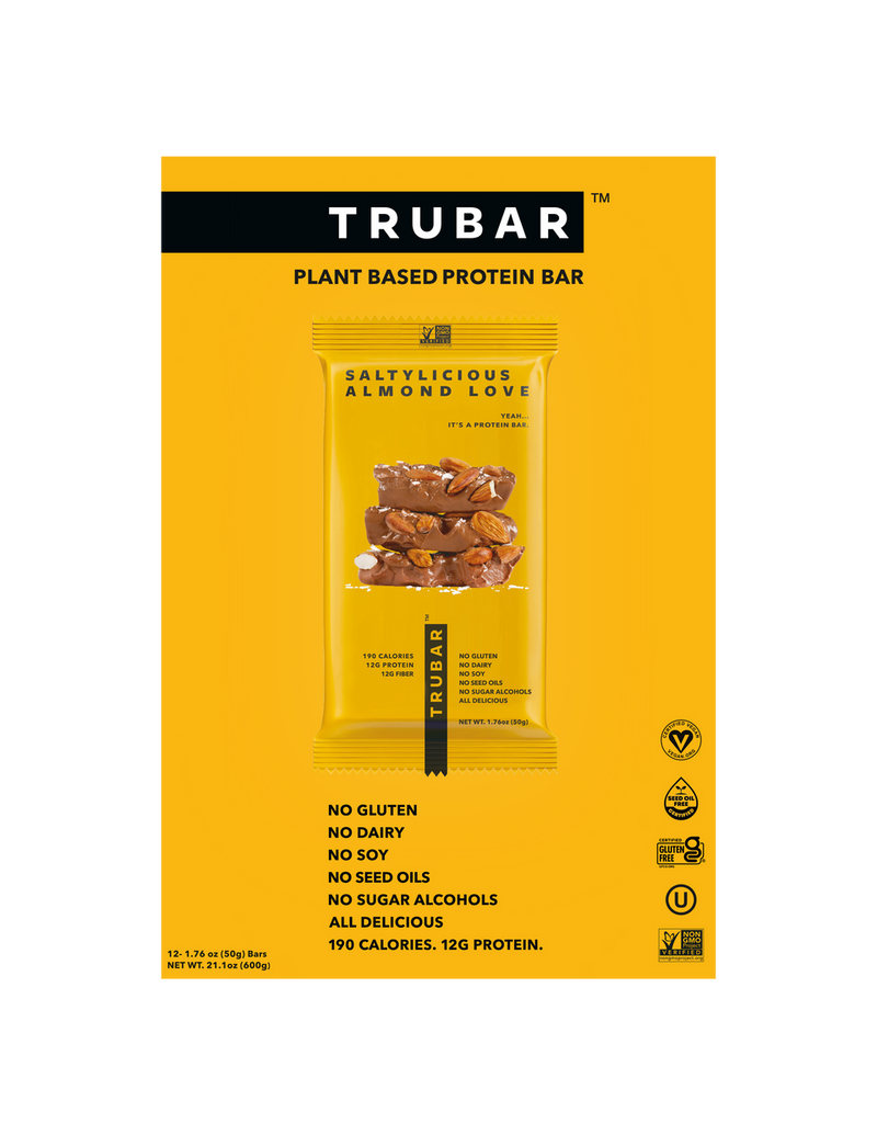 TRUBAR Plant-Based Protein Bar - Saltylicious Almond Love