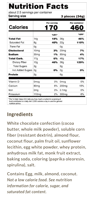ChocZero Keto Bark 3.2oz
