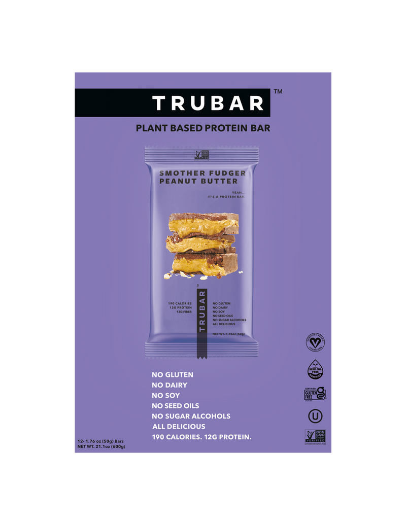 TRUBAR Plant-Based Protein Bar - Smother Fudger Peanut Butter