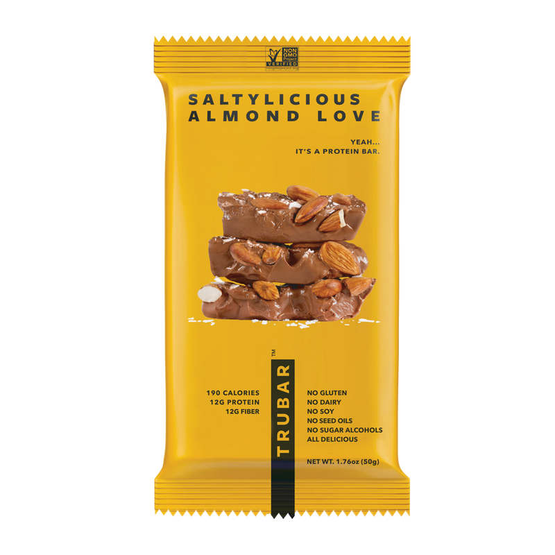 TRUBAR Plant-Based Protein Bar - Saltylicious Almond Love