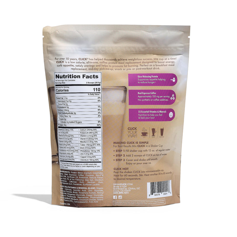 Click Coffee & Protein Drink Mix