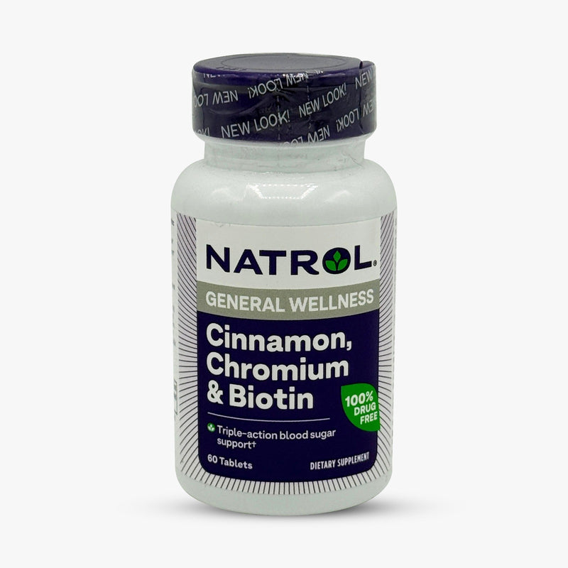 Natrol Cinnamon, Chromium & Biotin 60 tablets