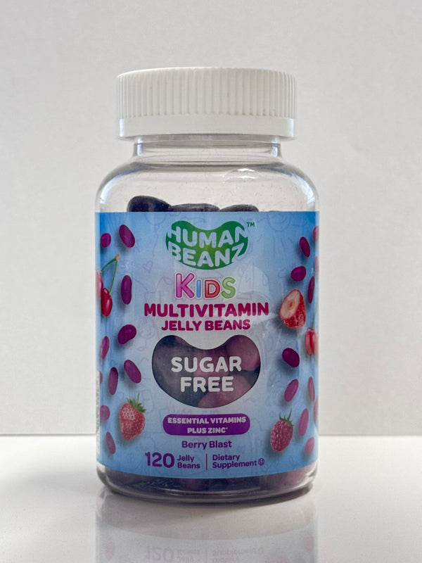 Human Beanz Sugar Free Kids Multivitamin Jelly Beans – Berry Blast