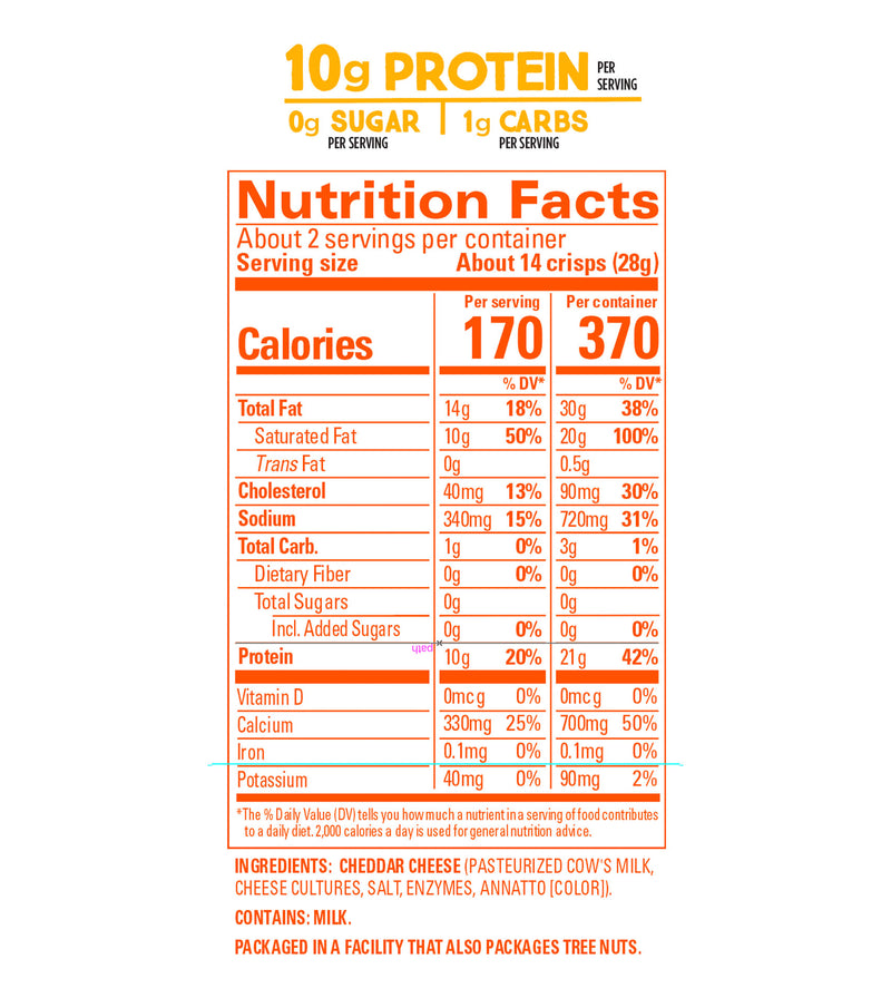 Whisps Cheese Crisps, 2.12 oz