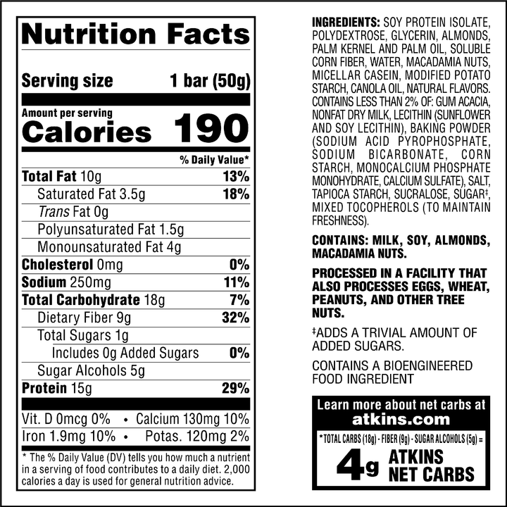 Atkins Nutritionals Soft Baked Protein Bars