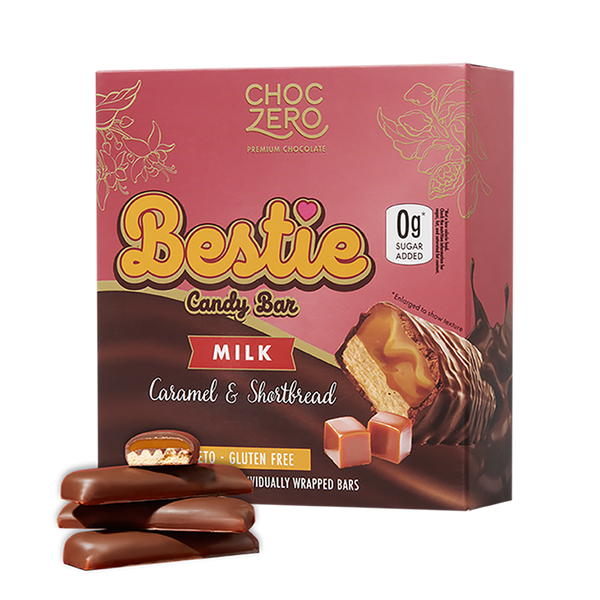 ChocZero Bestie Milk Chocolate Candy Bar, 8 oz