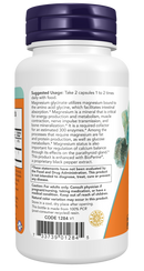 NOW Magnesium Glycinate with BioPerine, 60 Capsules