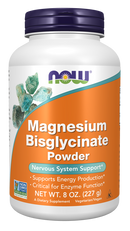 NOW Magnesium Bisglycinate Powder, 8oz.