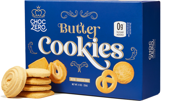 ChocZero Danish Butter Cookies, 8 oz