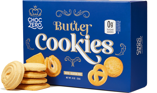 ChocZero Danish Butter Cookies, 8 oz