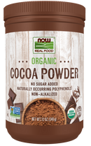 NOW Cocoa Powder, non-Alkalized, Organic 12 oz.