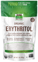 NOW Erythritol Granular, Organic 1 lb.