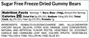 HealthiSweets Sugar Free Freeze-Dried Gummy Candy