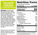 Simply Snackin' Chicken Protein Snack - Italiano Chicken with Romano