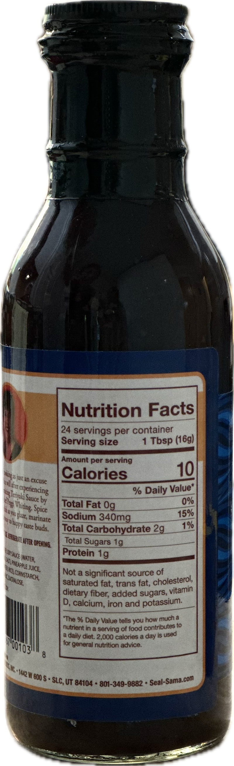 Seal Sama No Sugar Added Teriyaki Sauce 12 fl oz.