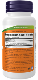NOW Kava Kava Extract 120 veg capsules