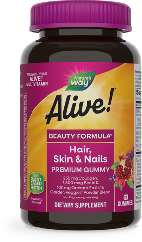 Nature's Way Alive! Hair, Skin & Nails Gummies 60 gummies