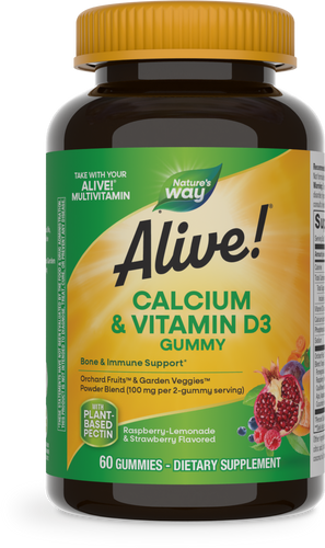 Nature's Way Alive! Calcium + Vitamin D3 Gummies 60 gummies