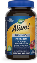 Nature's Way Alive! Premium Gummies Complete Multivitamin, Men's 50+ 75 gummies