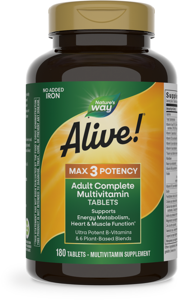 Nature's Way Alive! Max 3 Potency Multivitamin