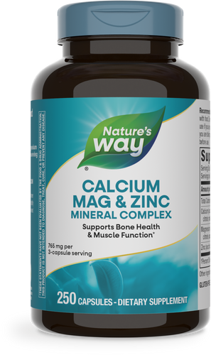 Nature's Way Calcium, Mag & Zinc 250 capsules