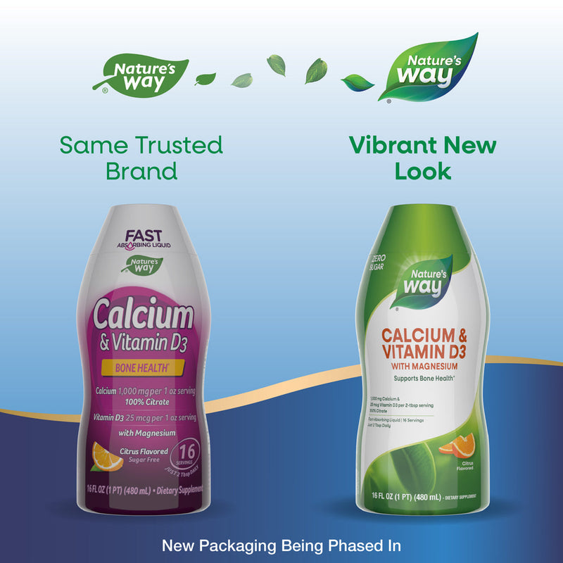 Nature's Way - Calcium & Vitamin D3 Liquid - Citrus Flavored