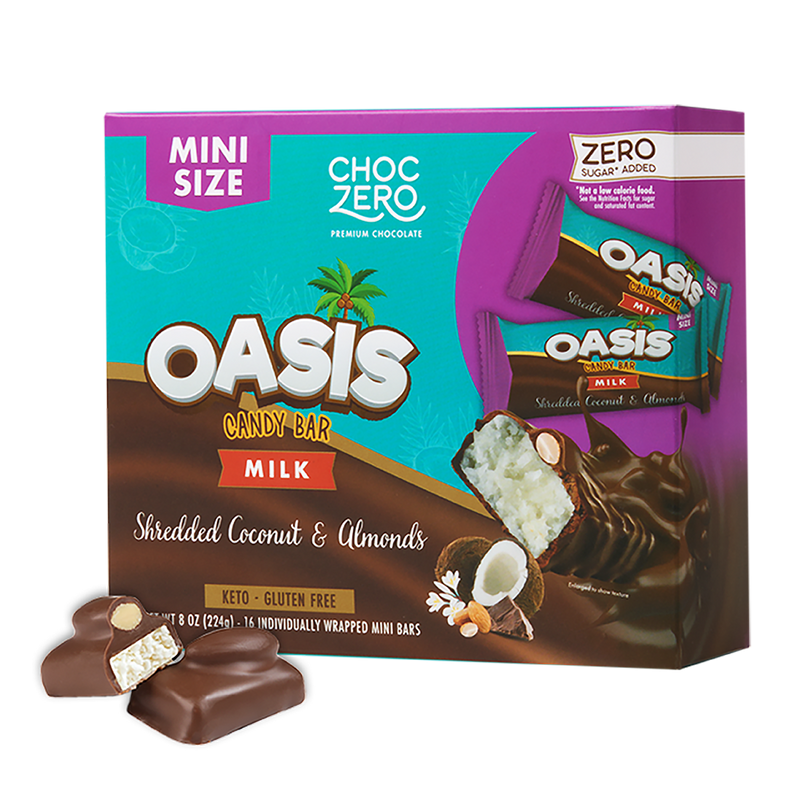 ChocZero Oasis Milk Chocolate Candy Bar, 8 oz