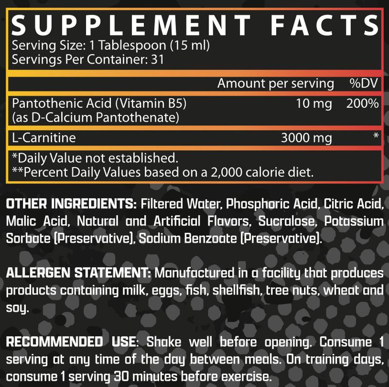 Nutrex Liquid L-Carnitine 3000, 31 servings (15.72 fl oz)