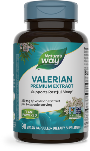 Nature's Way Valerian Extract, Standardized 90 vegan capsules