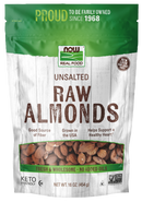 NOW Almonds, Unsalted, 16 oz (454 g)