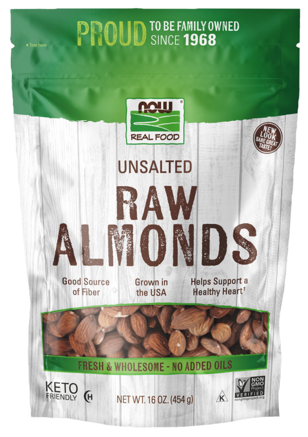 NOW Almonds 16 oz (454 g)