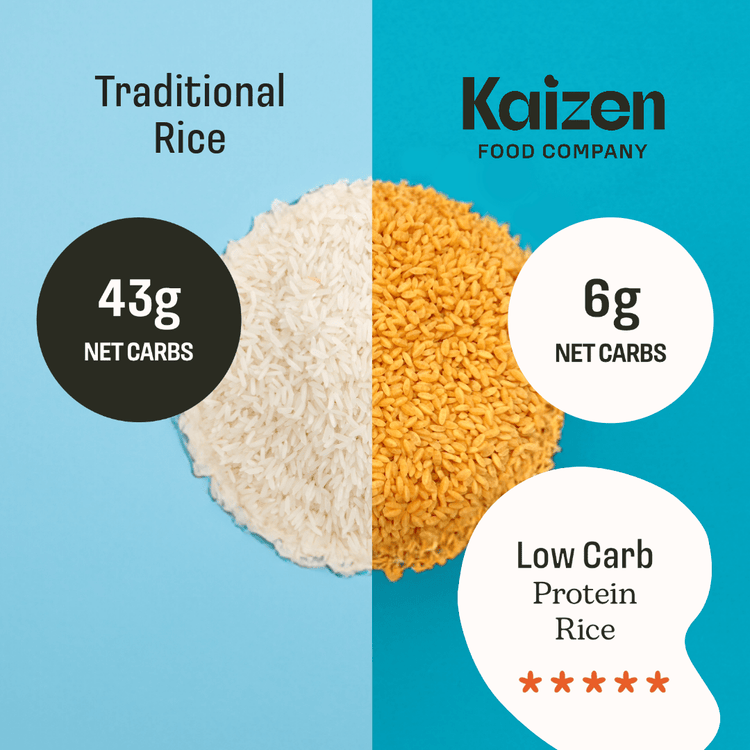 Kaizen Food Company Low Carb Plant Based Seasoned Rice 8 oz (226g)