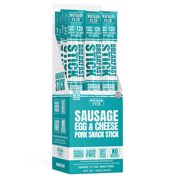 Wicked Cutz High Protein Breakfast Pork Snack Stick