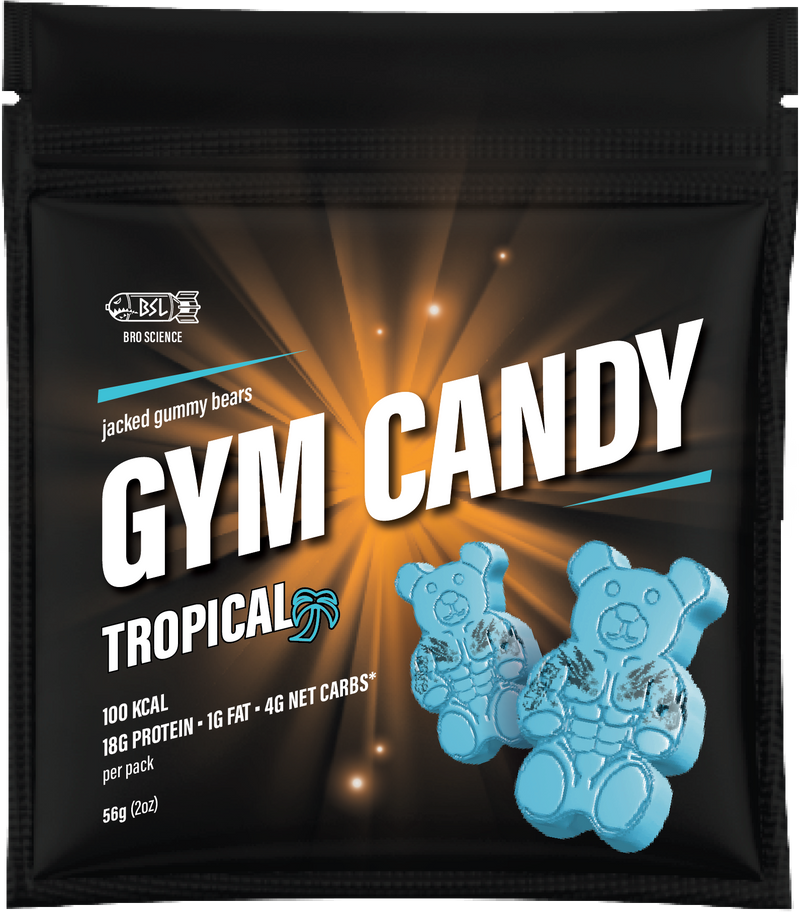 Gain Gummies Gym Candy - Protein Gummy Bears, 2oz