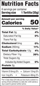 Carbonaut Low Carb Gluten Free Tortillas, 7.4 oz