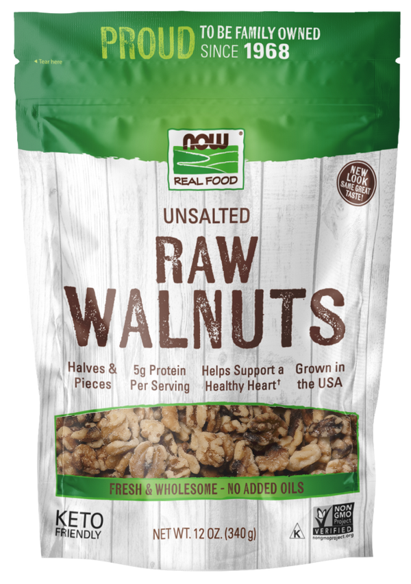 NOW Walnuts 12 oz