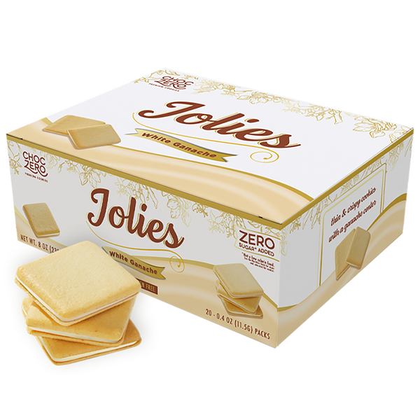 ChocZero Jolies White Chocolate Cookies, 8 oz