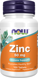 NOW Zinc 50mg 100 Tablets