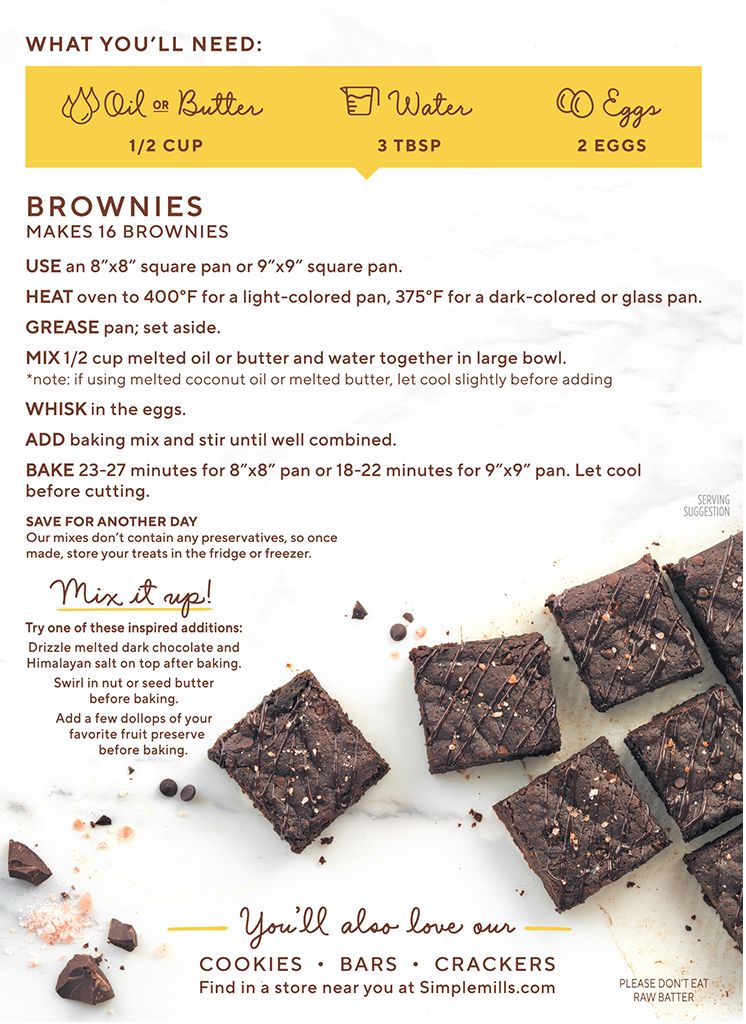 Simple Mills Brownie Almond Flour Mix 12.9 oz 