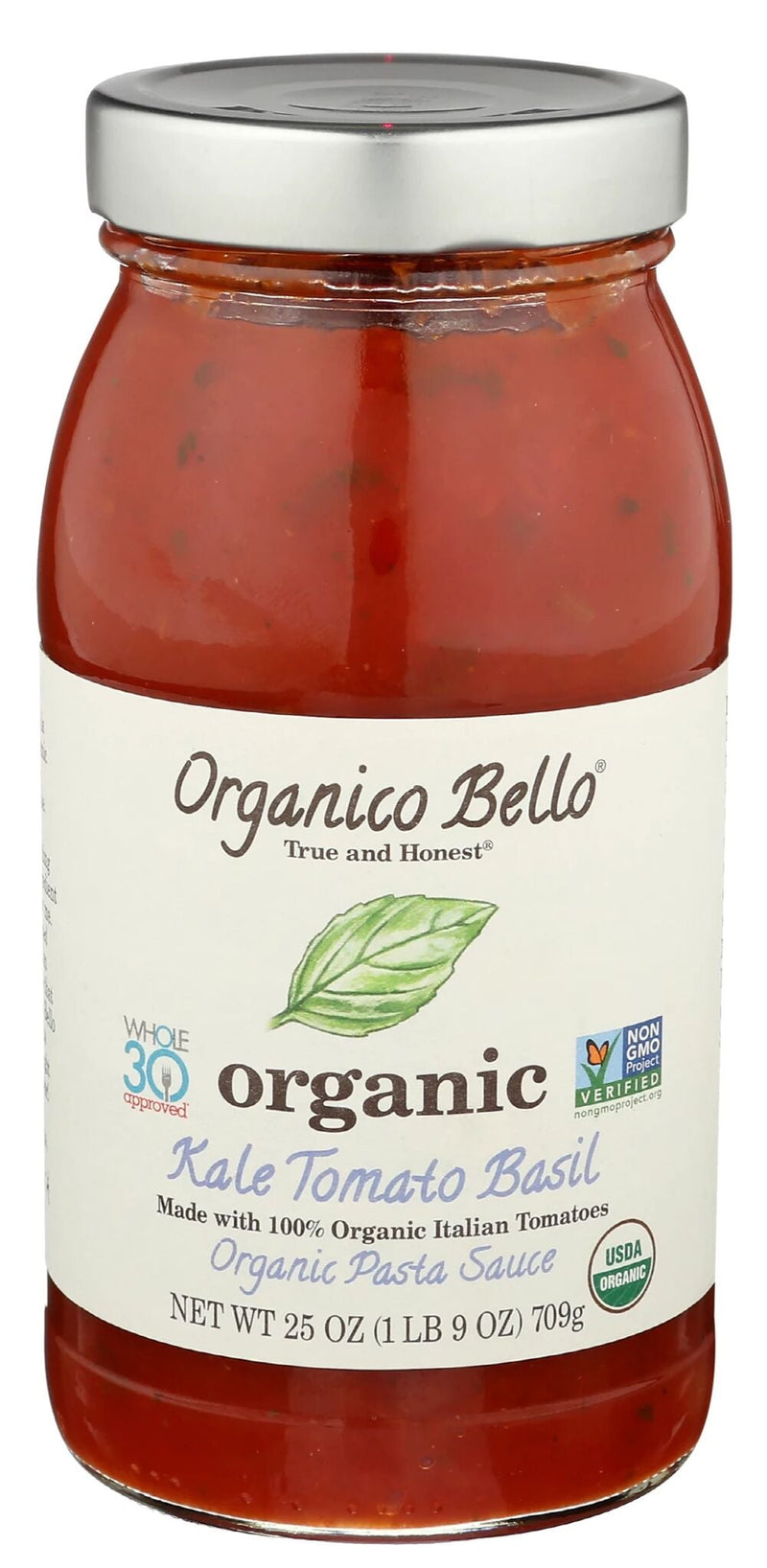 Organico Bello No Sugar Added Organic Pasta Sauce