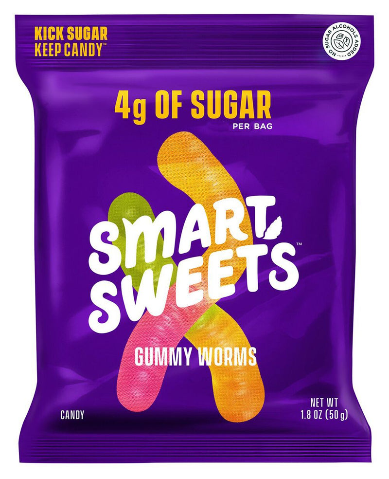 Smart Sweets Gummy Worms 50g (1.8 oz) 