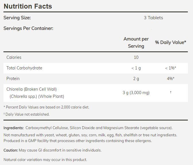 NOW Chlorella