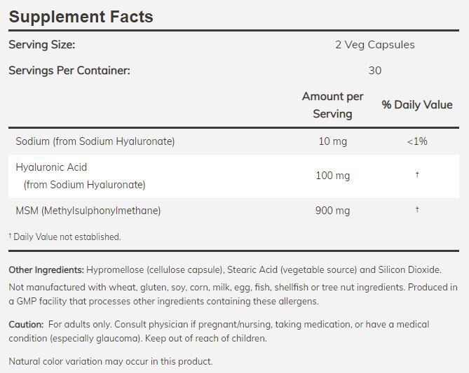 NOW Hyaluronic Acid