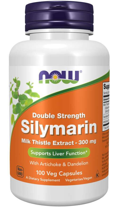 NOW Silymarin Milk Thistle Extract, Double Strength, 300 mg