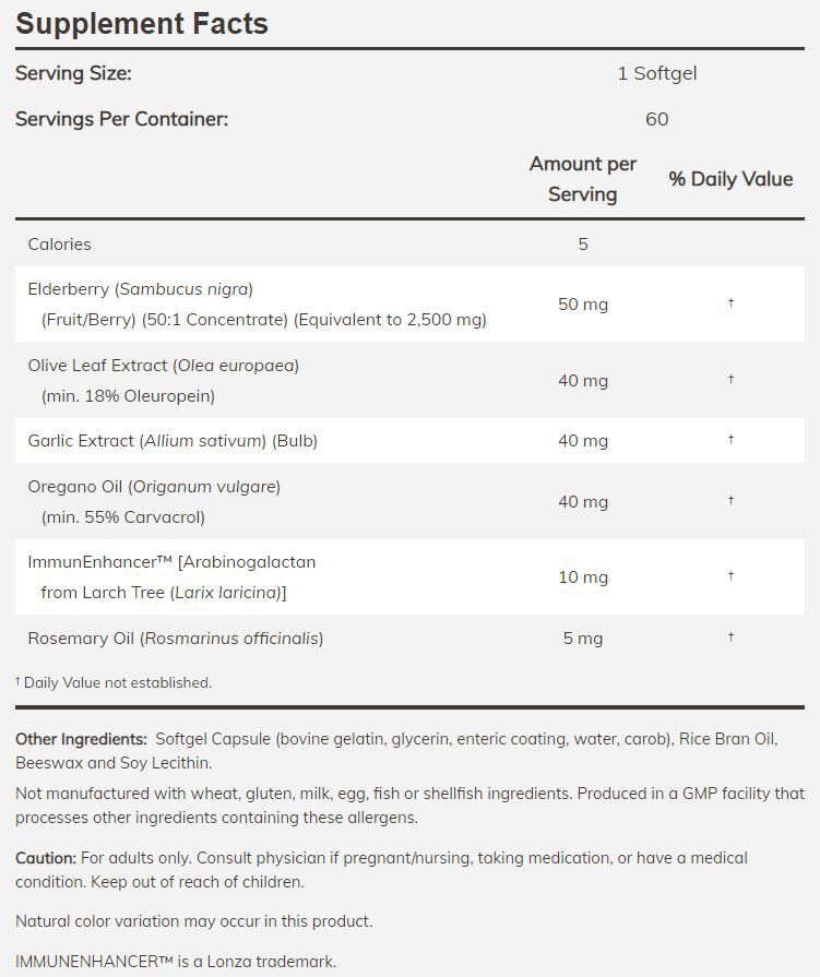 NOW AlliBiotic CF 60 softgels 