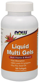 NOW Liquid Multi Gels, Multi Vitamin & Mineral