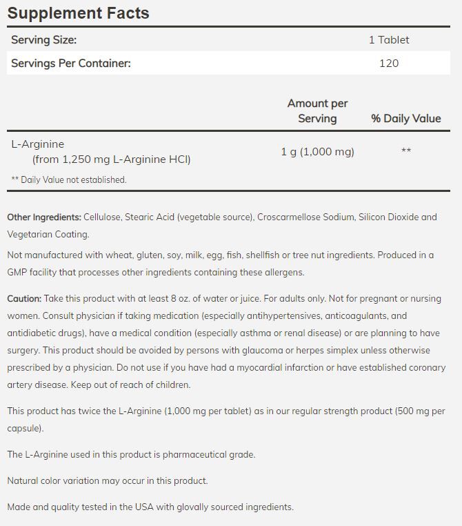 NOW L-Arginine