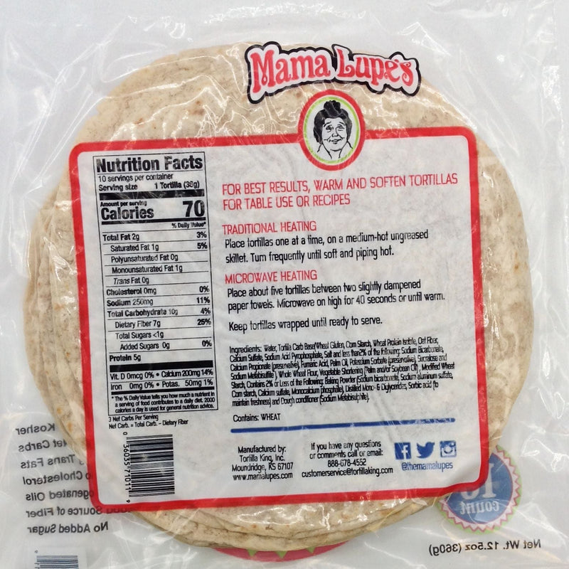 Mama Lupe's 7-inch Low-Carb Tortillas 