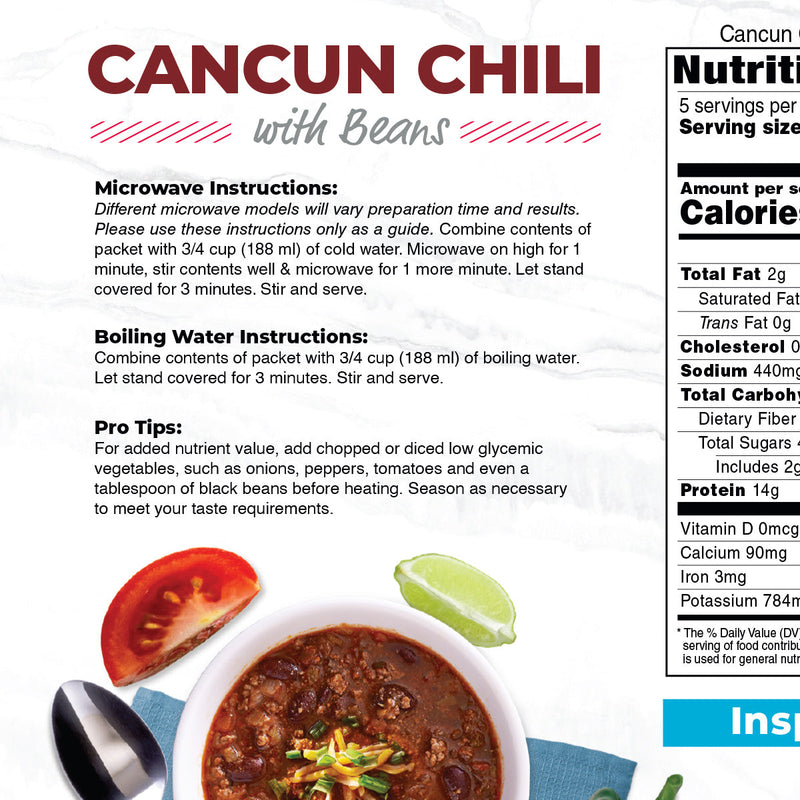 Inspire Cancun Chili - 14g Protein by Bariatric Eating